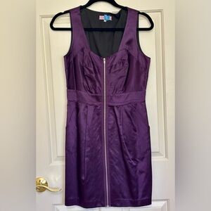 Sexy Purple Sleeveless Mini Dress